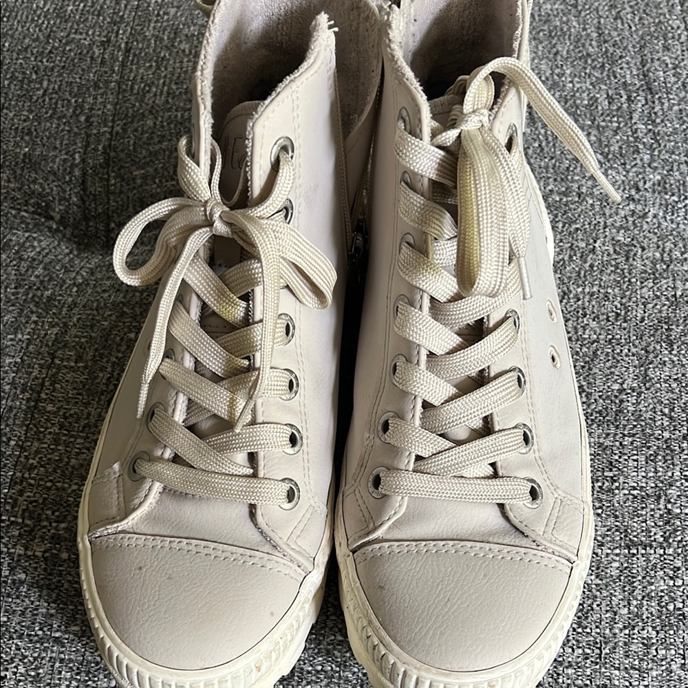 Blowfish Cream High-Top Sneakers
